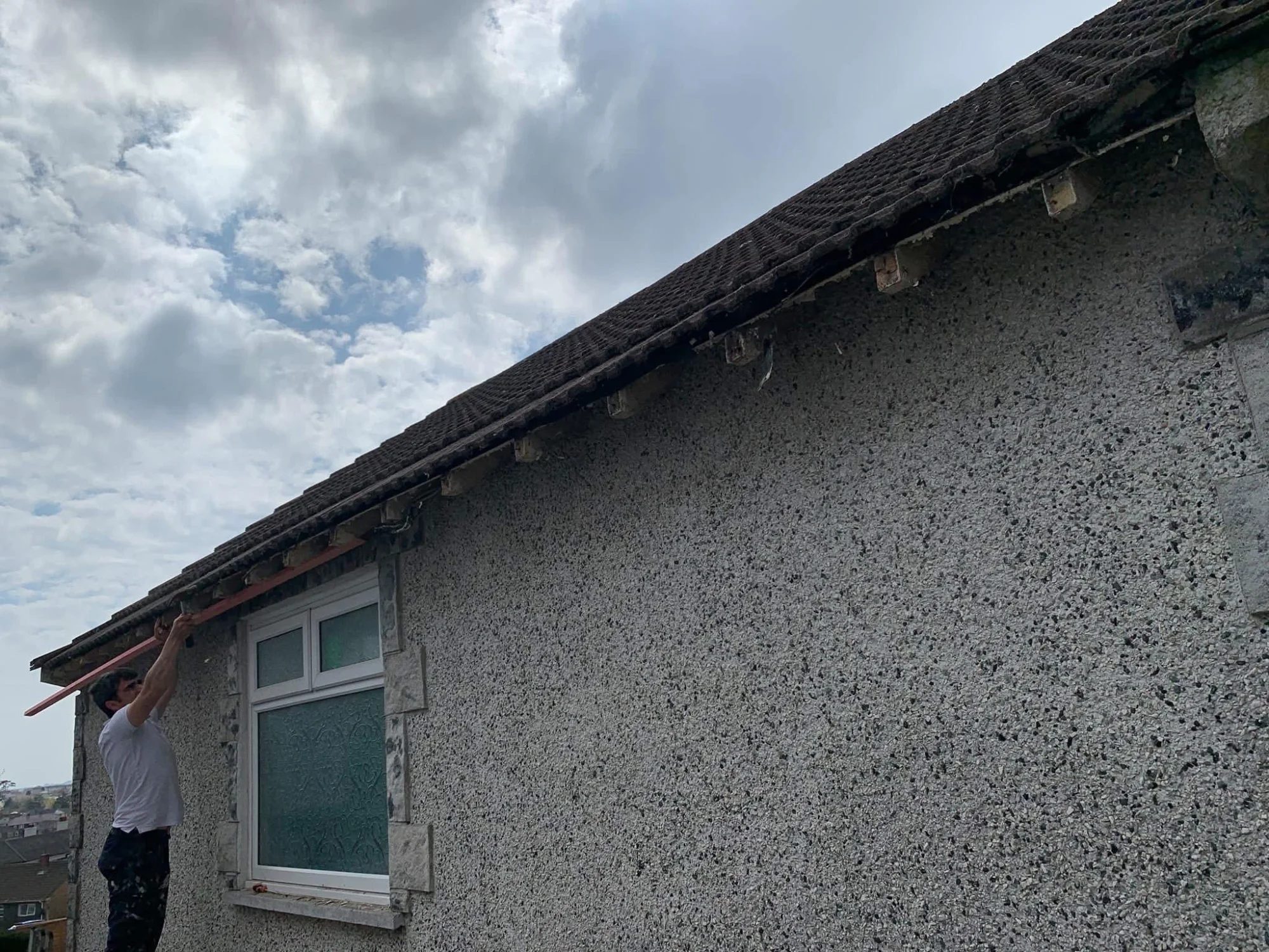 Storm damage roof repairs in Fowey