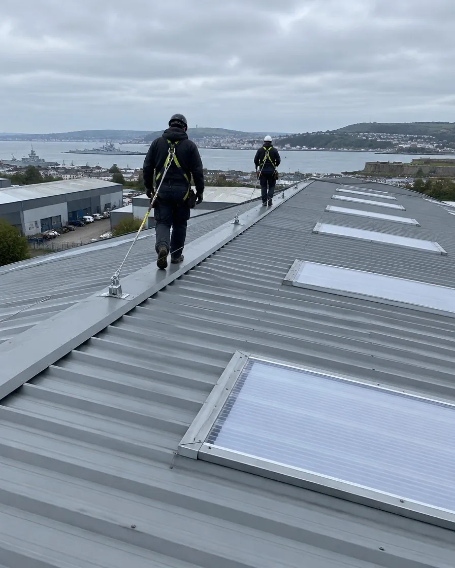 Commercial roofing in Fowey