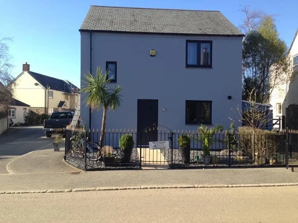 Finished exterior painting and roofline work in Fowey