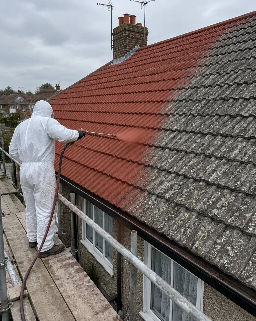 Roof painting and coating in Fowey
